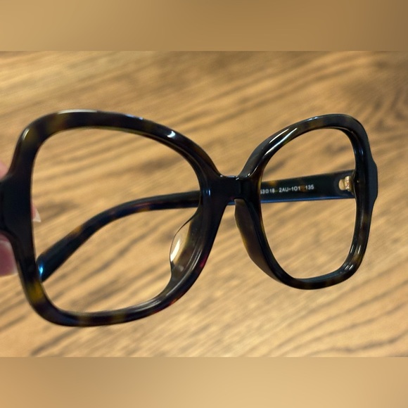 Prada VPR 25S-F 2AU-1O1 Butterfly Dark Havana size 53/18/135 Italy Eyeglasses - Picture 2 of 11